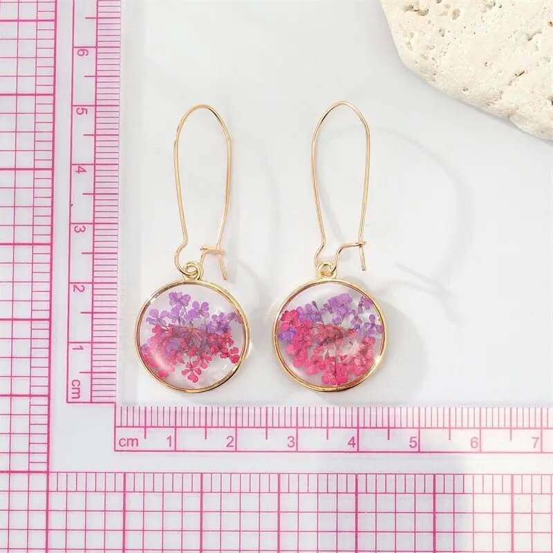 Boucles d'Oreilles en Fleurs Séchées Alba Maison Gaya Boucles d'oreilles en fleurs séchées