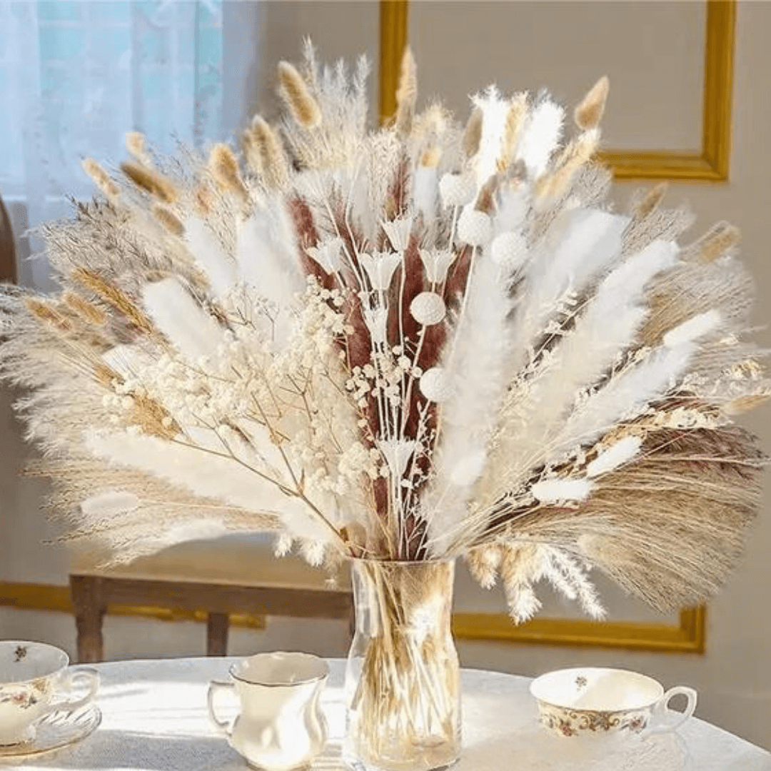 Bouquet de Fleurs Séchées Mariage Maison Gaya Herbes de la pampa