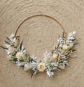 Couronne De Fleurs Séchées Parfum Lavande – Fait Main, Diamètre 25 Cm – Décoration Murale Maison Ou Bureau - 3