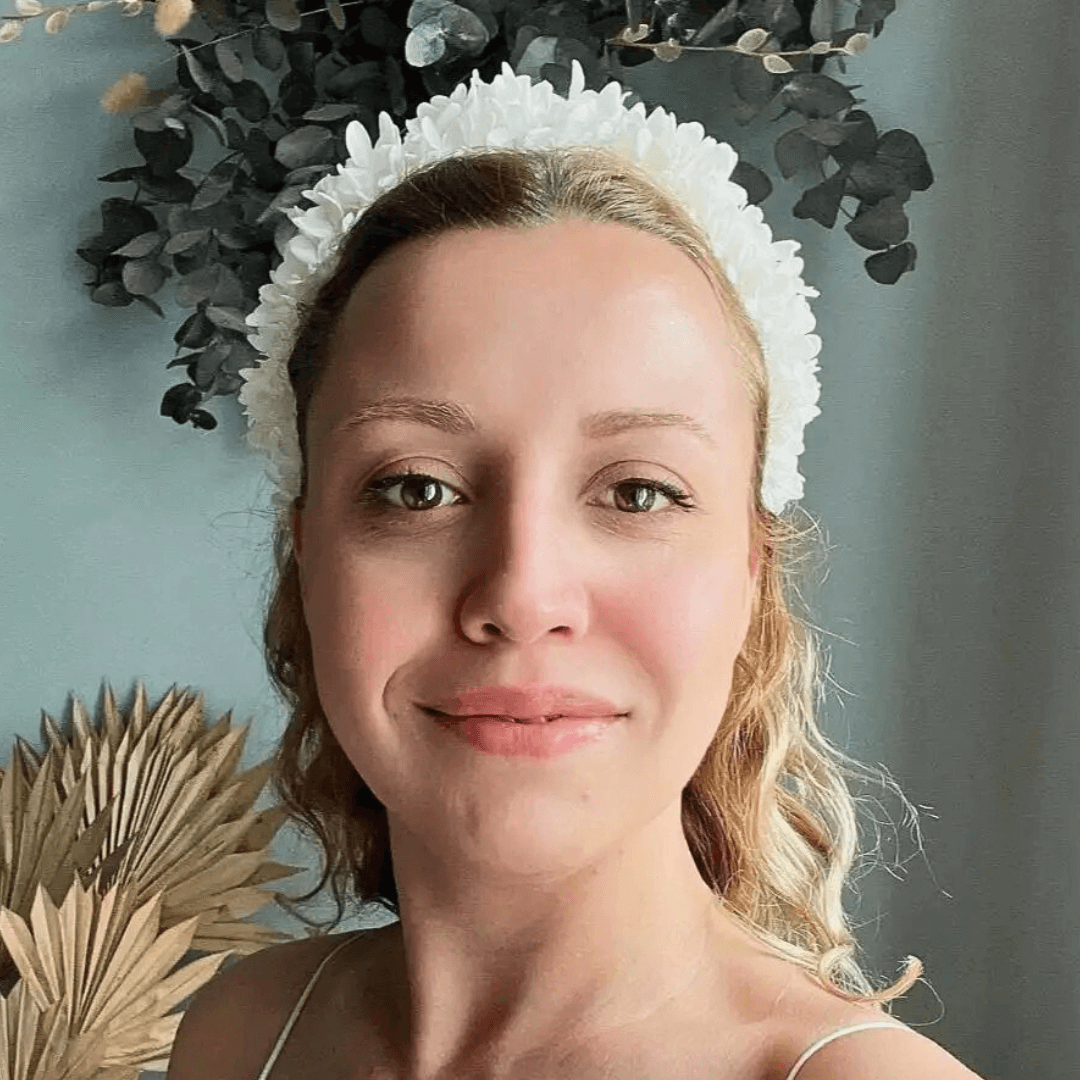 Couronne de Tête Mariage Blanche en Hortensias Stabilisés Maison Gaya Couronne de tête