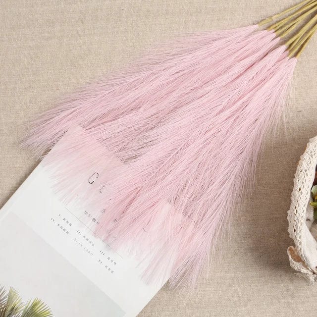 Herbes de la Pampa Roses - 5 Tiges 53 cm Maison Gaya