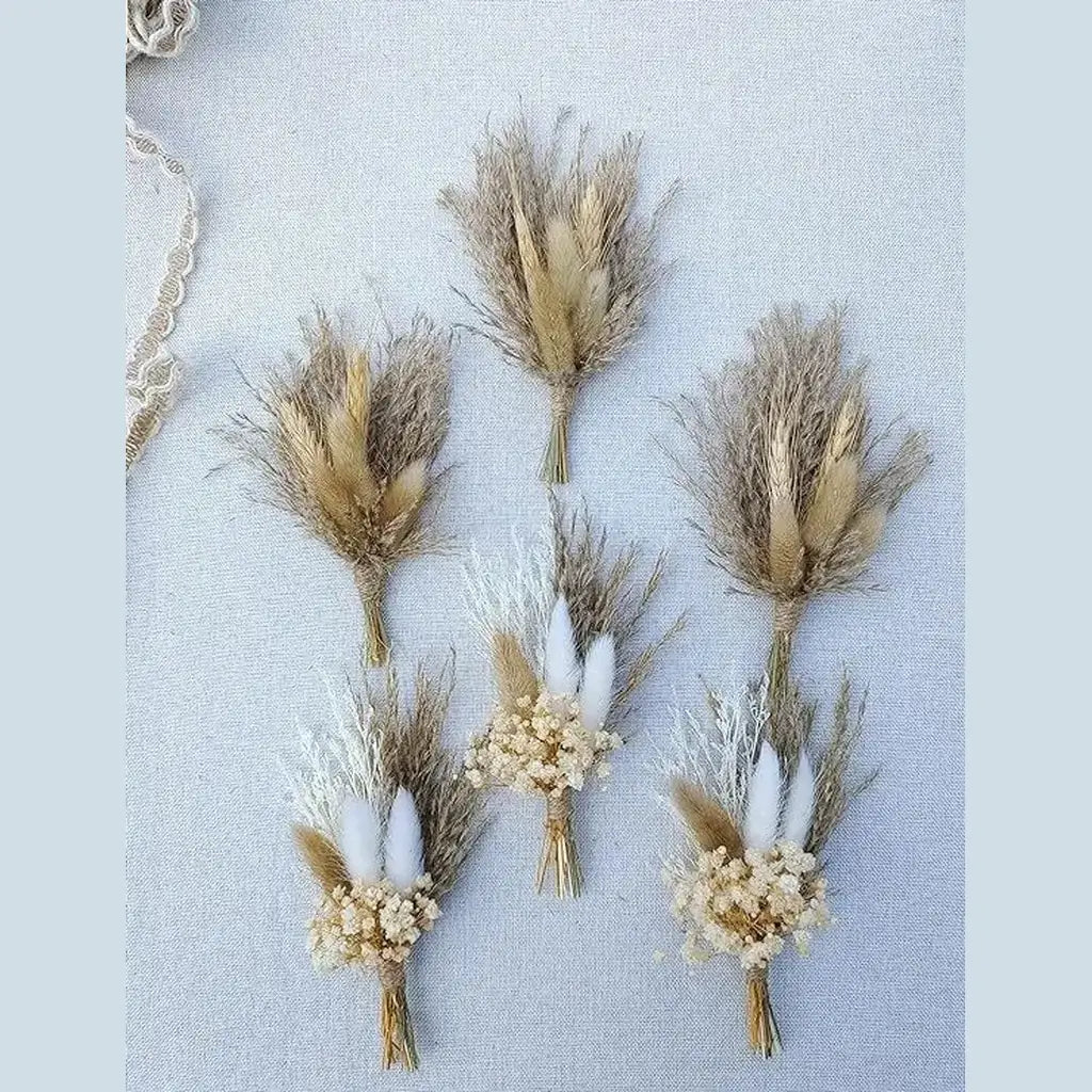 Lot de Mini Bouquets de Fleurs Séchées Mariage 10 Maison Gaya Mini bouquet