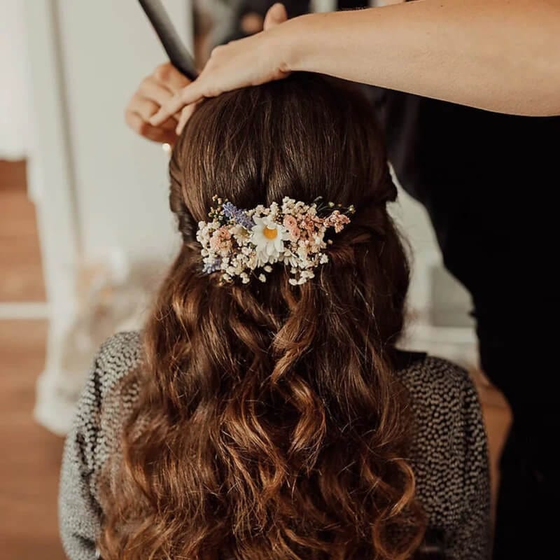 Peigne en Fleurs Séchées des Champs Maison Gaya Peigne en fleurs séchées