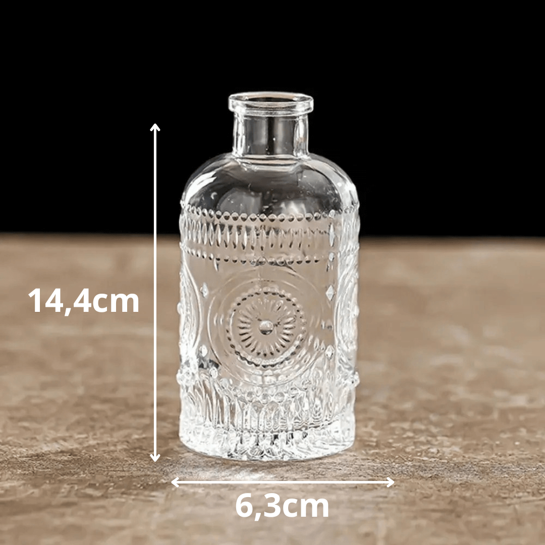 Petit Vase en Verre Vintage Pour Fleurs Séchées Modèle 10 Maison Gaya Vase en verre