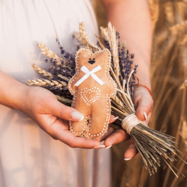 Bouquet de fleurs séchées pour baptême