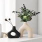 Vase Arche Beige en Céramique Fleurs-Séchées Gaya Vase en céramique