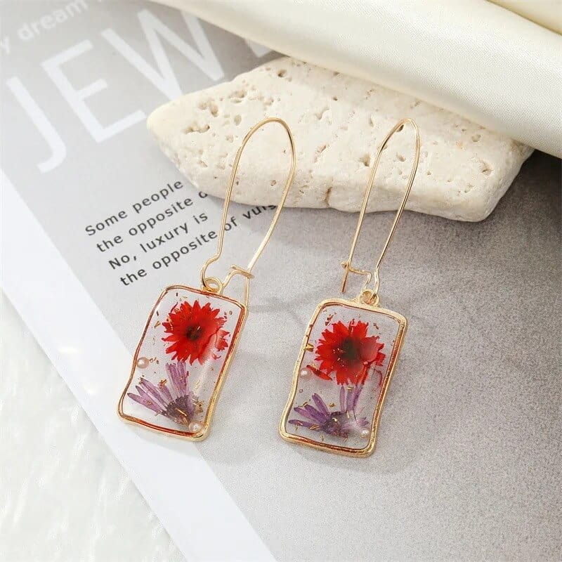 Boucles d'Oreilles en Fleurs Séchées Eugénie Maison Gaya Boucles d'oreilles en fleurs séchées