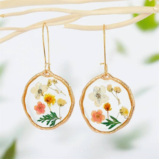 Boucles d'Oreilles en Fleurs Séchées Joséphine Maison Gaya Boucles d'oreilles en fleurs séchées