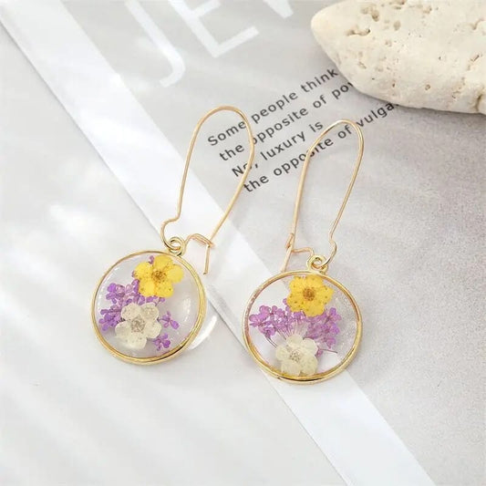 Boucles d'Oreilles en Fleurs Séchées Noémie Maison Gaya Boucles d'oreilles en fleurs séchées