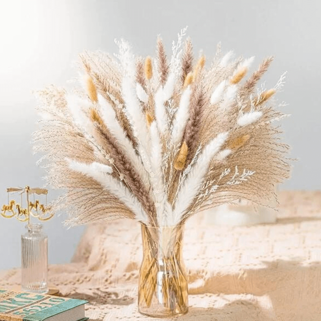 Bouquet de Fleurs Séchées Pampas Beige Ayita Maison Gaya Herbes de la pampa