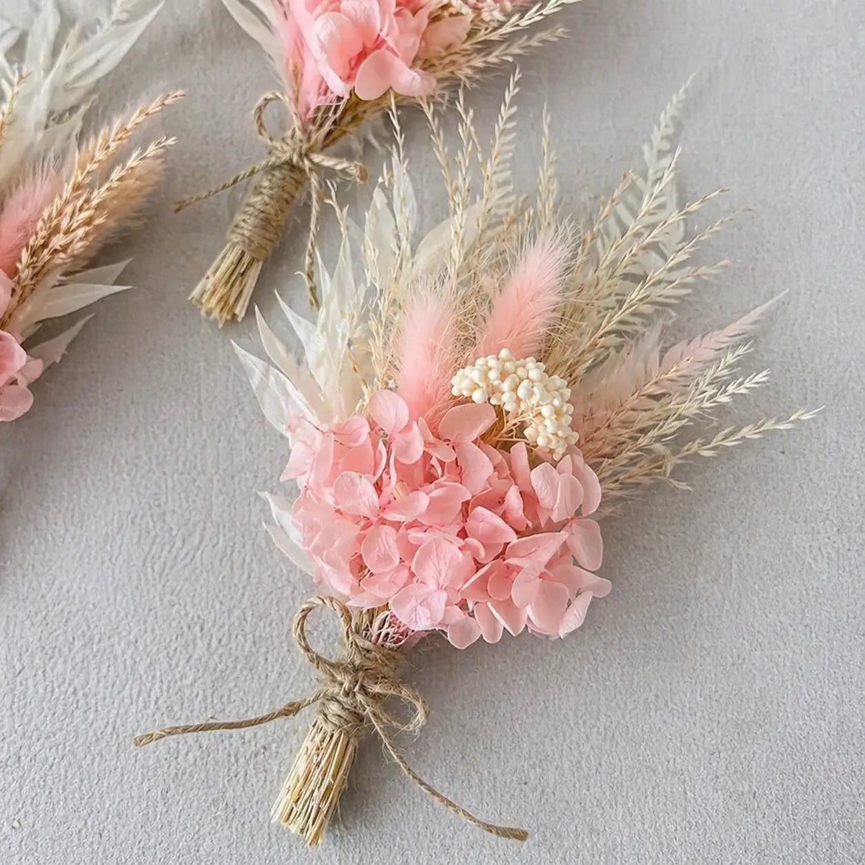 Lot de Mini Bouquets de Fleurs Séchées Mariage Rose Maison Gaya Mini bouquet