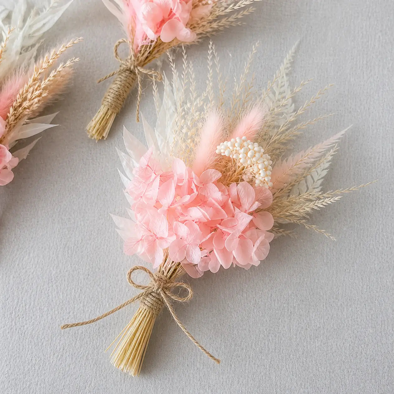Lot de Mini Bouquets de Fleurs Séchées Mariage Rose Maison Gaya Mini bouquet