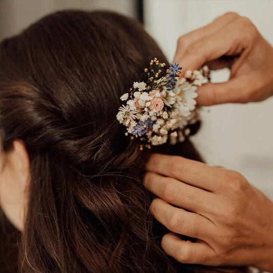 Peigne en Fleurs Séchées des Champs Maison Gaya Peigne en fleurs séchées