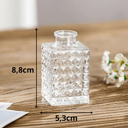 Petit Vase en Verre Vintage Pour Fleurs Séchées Modèle 6 Maison Gaya Vase en verre