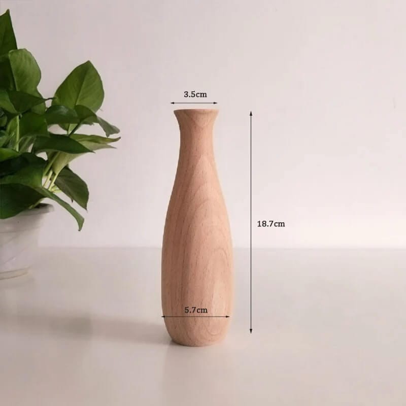 Vase en Bois Minimaliste Modèle 3 Maison Gaya Vase en bois