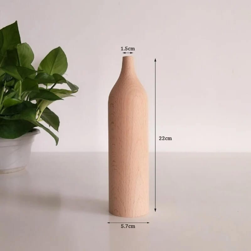 Vase en Bois Minimaliste Modèle 4 Maison Gaya Vase en bois