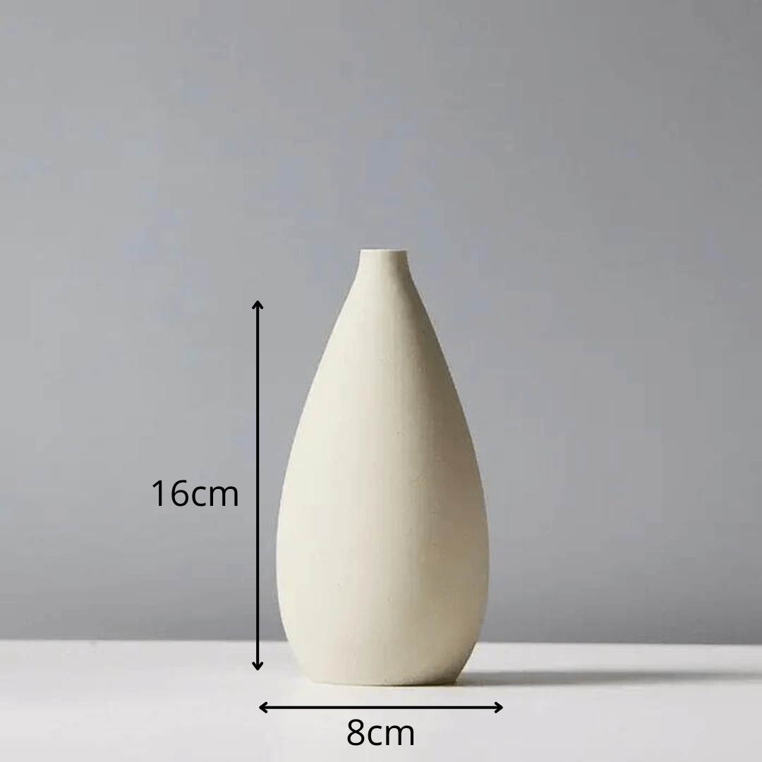 Vase en Céramique Coloré Blanc Cassé Maison Gaya Vase en céramique