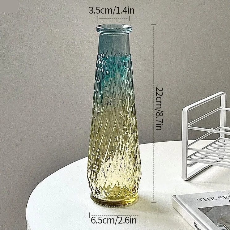 Vase en Verre Teinté pour Fleurs Séchées Modèle 1 Maison Gaya Vase en verre